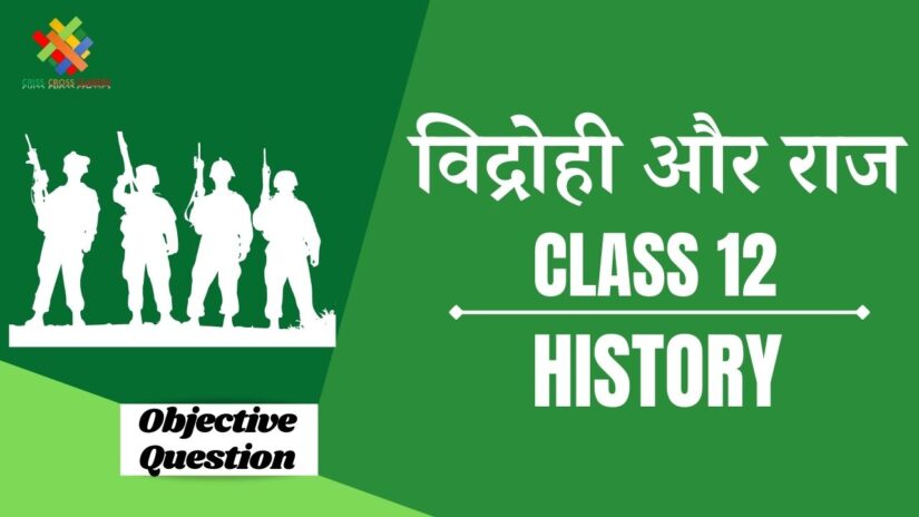 विद्रोही और राज Objective Questions Part 2 || Class 12 History Chapter 11 Objective Questions in Hindi ||